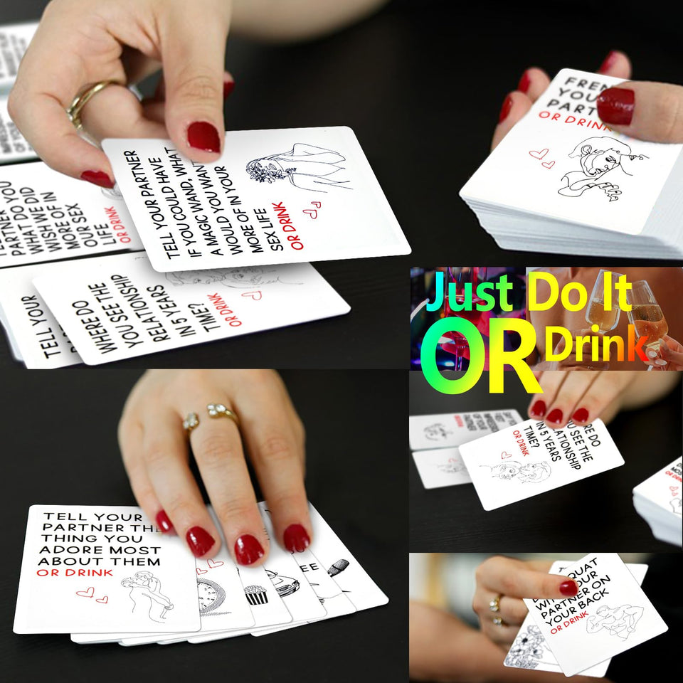 MEBAULT Drinking Game Card Deck Sex Card Game Sex Toy Adventurous Playing Cards Erotic Bedroom Game for Couple Lover