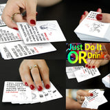 MEBAULT Drinking Game Card Deck Sex Card Game Sex Toy Adventurous Playing Cards Erotic Bedroom Game for Couple Lover