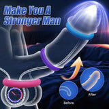 Sex Toys Silicone Penis Ring - Multi-Coloured Cockring Cock Sexual Stimulation Device with 3 Pcs Different Sizes for Erection En