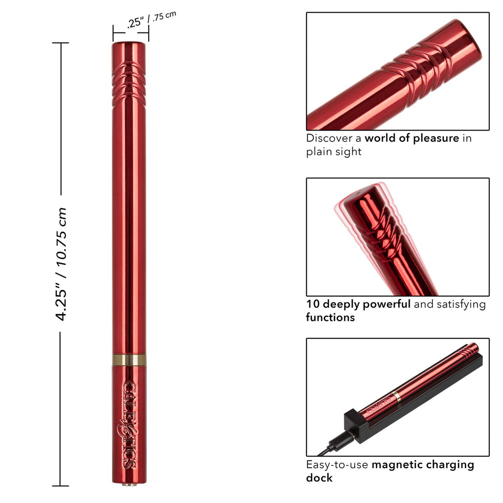 Calexotics Hidden Pleasures Vibrator - Red (13930Red_)