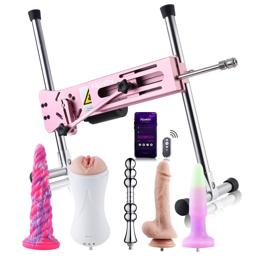 Hismith 100W Premium Sex Machine, APP Controlled Sex Machine with KlicLok System, Love Machine Gift Packaging for Anniversaries,