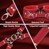 Sex Bondage BDSM Toys Kit, Upgrade 11 Pcs Couples Restraints Toy Set with Adjustable Hand/Ankle/Thigh Cuffs Blindfold Cross Stra