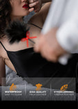 MALINERO Sex Feather Spanking Tickler Crop Fetish Adult Paddle BDSM Feathers Adult Whip Body Tickle Feathers SM Paddle French Ti
