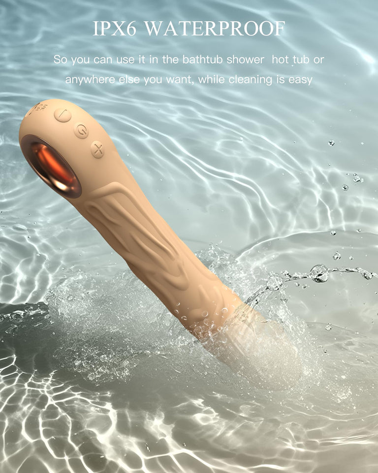 Realistic Vibrator Dildo for Women, Sex Toys Clitoris G Spot Anal Stimulator with 10 Powerful Vibration Mode, Waterproof Powerfu