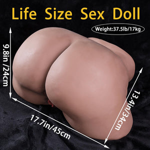 37.5lb Lifesize Sex Doll Male Masturbator with Anal Vagina Sex Stroker Realistic Big Butt Torso Female Sex Dolls Pocket Pussy As