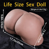 37.5lb Lifesize Sex Doll Male Masturbator with Anal Vagina Sex Stroker Realistic Big Butt Torso Female Sex Dolls Pocket Pussy As