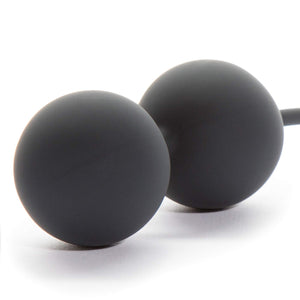 Fifty Shades Of Grey Tighten And Tense Black Silicone Jiggle Balls For Kegel Toning - 70G