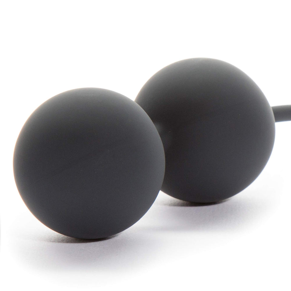 Fifty Shades Of Grey Tighten And Tense Black Silicone Jiggle Balls For Kegel Toning - 70G