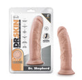 Blush Novelties Dr. Skin Silicone - 8 Inch Realistic Platinum Cured Dong - Powerful Suction Cup for Hands Free Play and Harness 