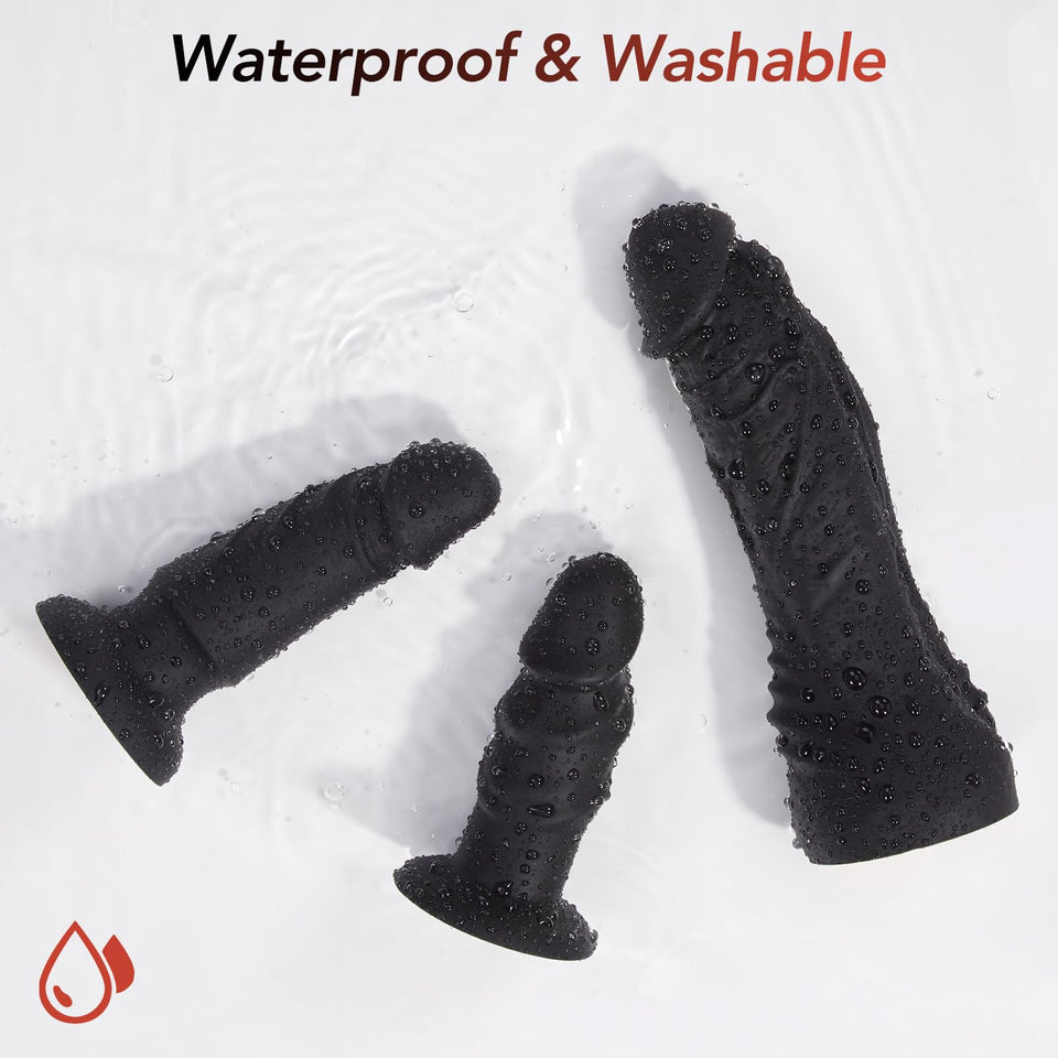 Strap-on Dildo Couple Sex Toys - UTIMI Strap on 3 Removable Realistic Silicone Dildos Wearable Dildo Adjustable Pants G-Spot Sti