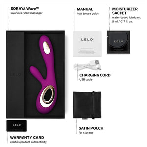 Lelo Soraya Wave Dual Action Vibrator Deep Rose