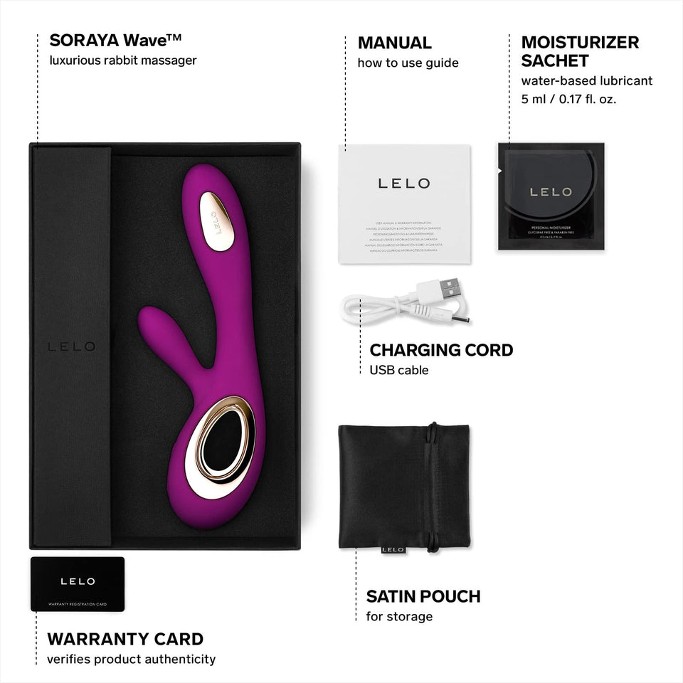 Lelo Soraya Wave Dual Action Vibrator Deep Rose