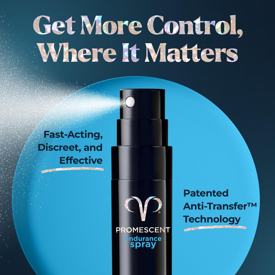 Promescent Desensitizing Delay Spray for Men Clinically Proven to Help You Last Longer in Bed - Better Maximized Sensation + Pro