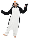 SAMGU Unisex Adult Penguin Onesie Costumes Halloween Cosplay One Piece Pajamas for Women and Men