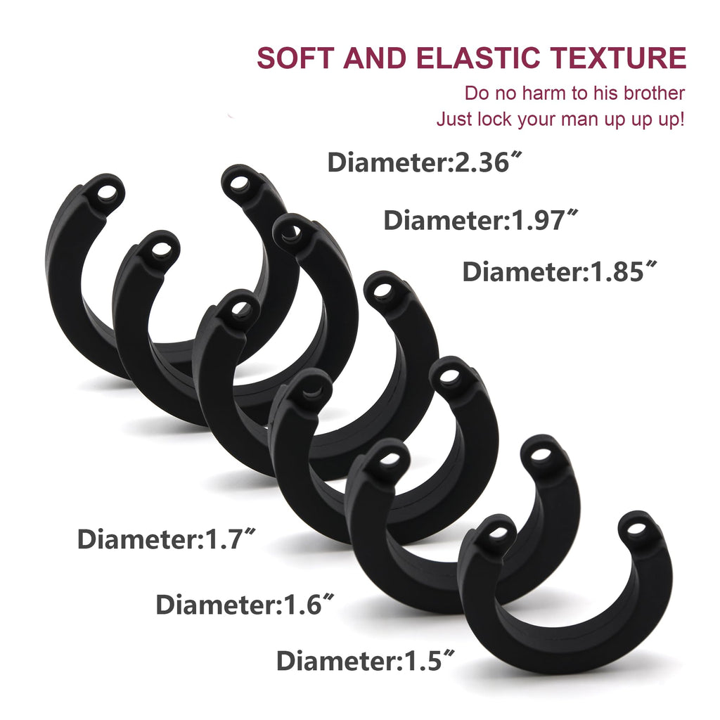 Rzy Silicone Cock Cage Chastity Cage Chastity Device For Male Penis Exercise (Pink)