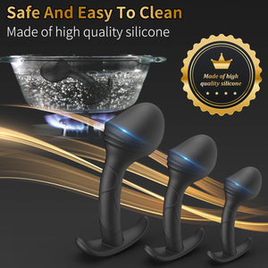 XINBALE Anal Plug Training Sets,3 Sizes of Silicone Anal Butt Plug Trainer Kit for Comfortable Long-Term Wear, with Flared Base