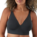 Bali Womens Wireless Bra, Comfort Revolution Modern Seamless Bra, Flex-to-Fit Wirefree Bra Black