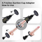 Sex Machine Fuck Machine with 3XLR Connector,Thrusting Dildo Machine with Realistic Dildo for Man,Automatic Love Machine Suction