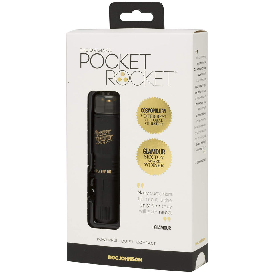 Doc Johnson The Original Pocket Rocket - Powerful, Quiet, Compact, Reliable, Simple Yet Safisfying, Discreet Vibrator - Targeted