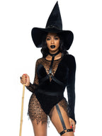 3 Pc Crafty Witch, Includes Sn - Medium / Black