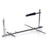 Master Series Stuck And Stuffed Stockade With Dildo, Grey (Ae970)