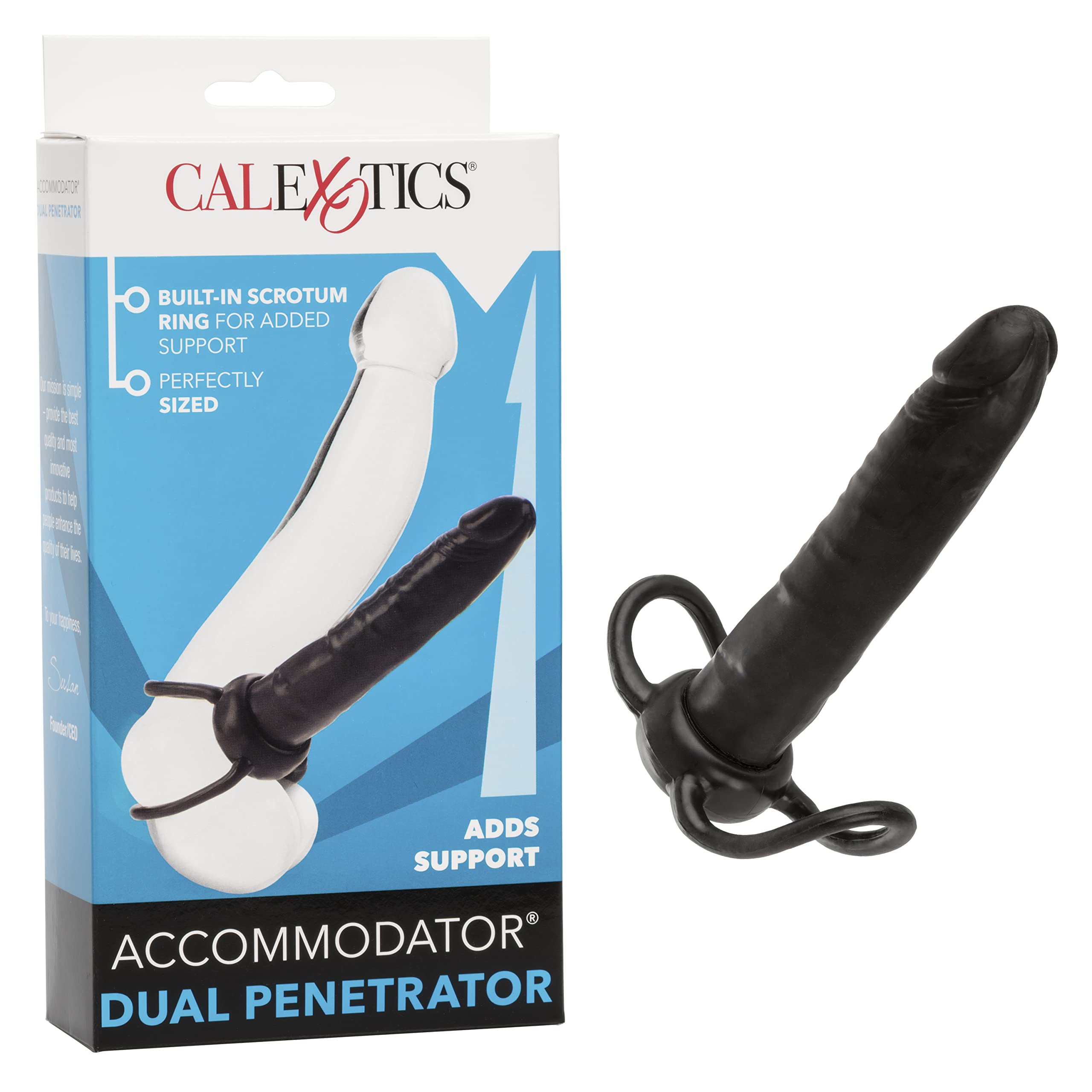 California Exotic Novelties Accommodator Dual Penetrator, Black