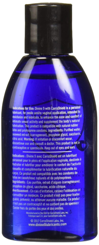 Divine 9 Personal Lubricant made with carraShield