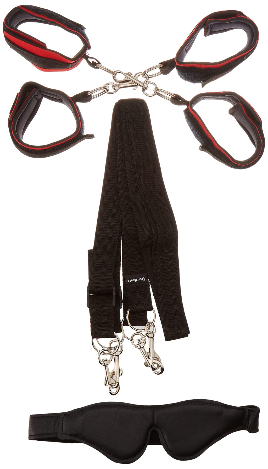 Sportsheets 7 Pc Fantasy Restraint Kit, Red