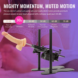 Y-NOT Automatic Sex Machine Gun Adult Toy Device with Realistic Dildo, Sex Massage Gun Masturbator for Women with 8 Thrusting Mo