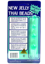 Golden Triangle Jelly Thai Anal Beads - Green