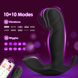 Sex Toy G Spot Vibrator Dildo -Wearable App Remote Control Panty Vibrators with 10 Quickly Wiggling & Vibrating Modes Anal Sex T