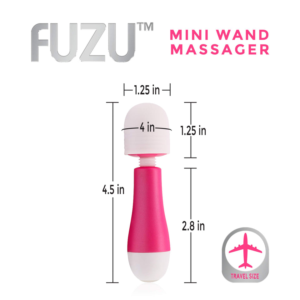 Fuzu Rechargeable & Travel Size Mini Wand Pink