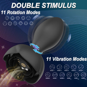 Vibrating Anal Plug Sex Toys-Vibrating Butt Plug with 11 Frequency, Anal Vibrators for Prostate Massager Remote Control Vibratin