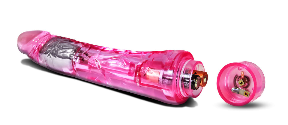 Blush Mambo Vibe - 9 Inch Long Soft Realistic Feel Vibrating Dildo - Slim 1.4'' Multi Speed Flexible Vibrator - Ipx7 Waterproof