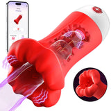 Uoffile Male Masturbator Sex Toys for Men - 4IN1 Penis Vibrator Pocket Pussy Pump with 9 Training Stroker Modes & App Remote Con