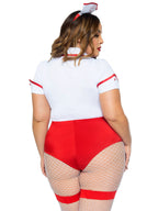 2 Pc Nurse Feelgood, Includes - 3X-4X / Red/White