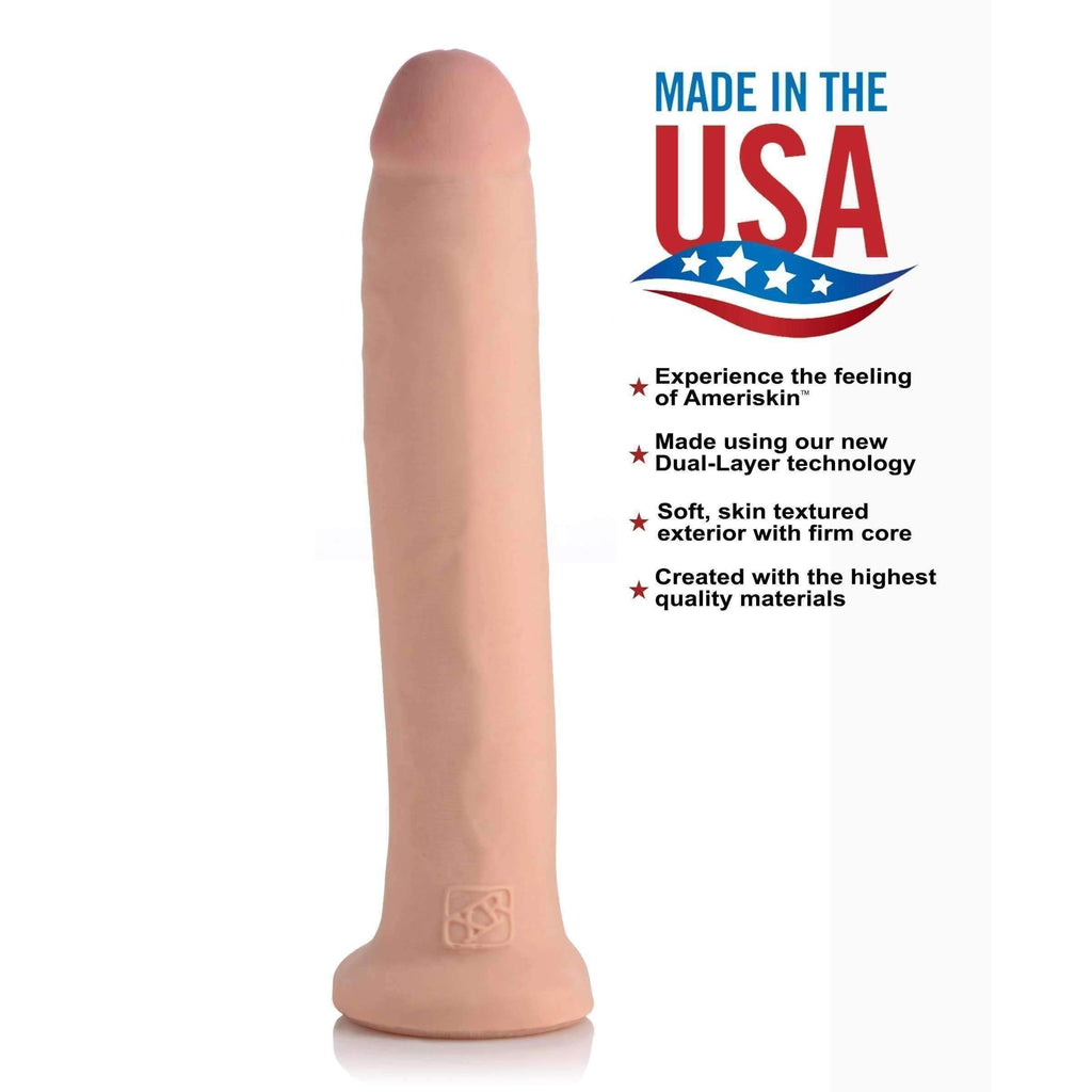 Xr Brands 12 Inch Ultra Real Dual Layer Suction Cup Dildo Without Balls