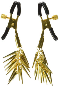 (D) Master Series Lure Adjusta Nipple Clamps W/Gold Spikes