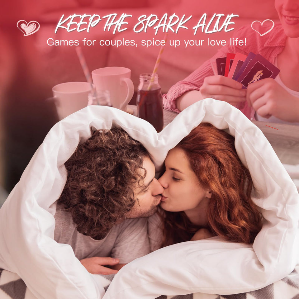 Sex Game for Adults Couples - Couples Card Game Date Night Ideas Fun Games for Couples Bedroom Games 50 Sex Positions Cards 2 Se