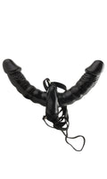 Pipedream Fetish Fantasy Series Vibrating Double Delight Strap-On, Black