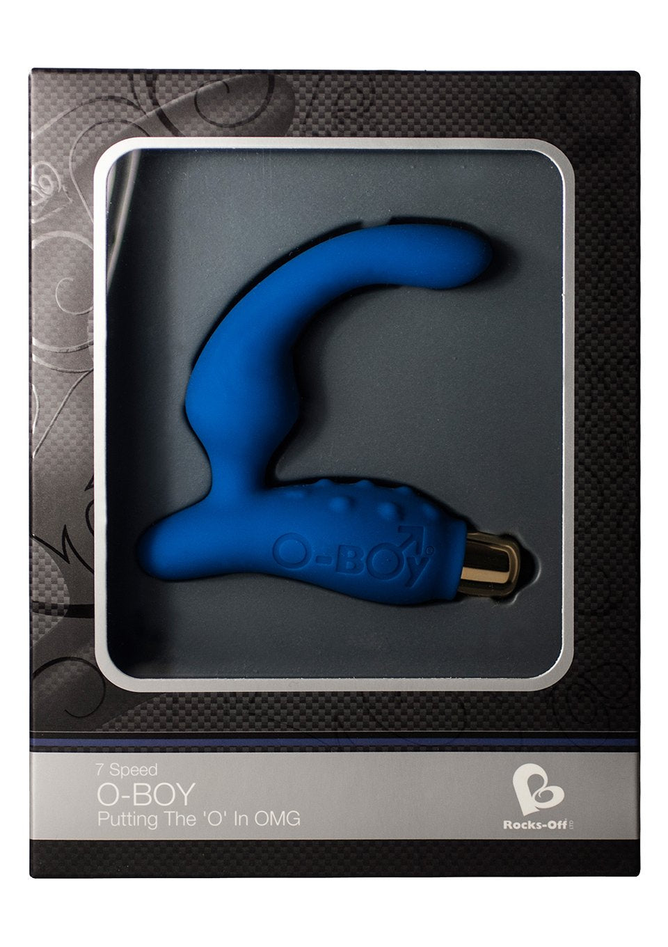 Rocks Off O-Boy 7 Dildo, Blue, 24 Ounce