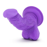 7'' Realistic Bright G Spot Stimulating Curved Dildo - Cock And Balls Dong - Suction Cup Harness Compatible - Sex Toy For Women