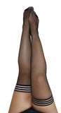 Kixies Sam Black Fishnet Size A
