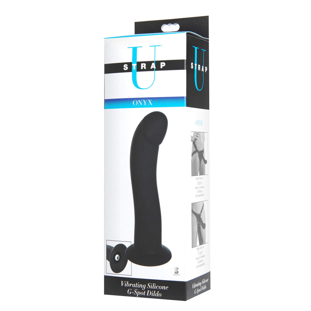 Strap U Onyx Vibrating Silicone G-Spot Dildo