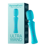 Femme Funn Ultra Wand Vibrator for Adults - Soft Silicone, Aqua, Regular - Waterproof Sex Toys with Multiple Vibration Patterns,
