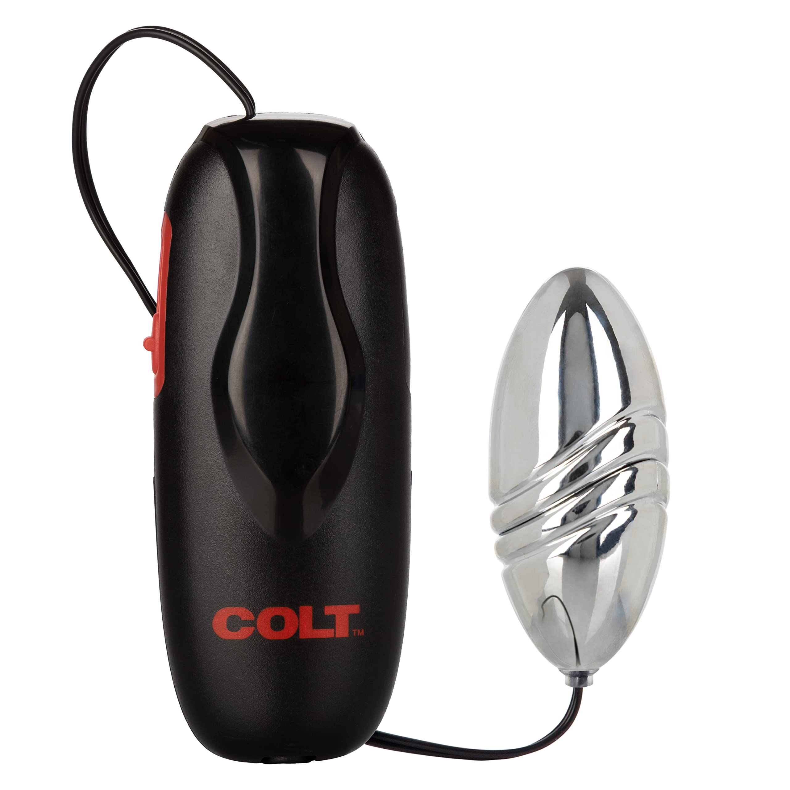 Calexotics Colt Turbo Bullet Vibrator - Waterproof Sex Toys For Couples - Wired Adult Vibe Egg Male P Spot Massager - Silicone Prostate Massager - Black