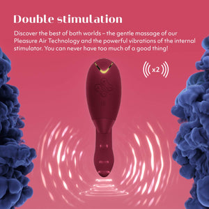 Womanizer Duo 1 Clitoris Sucking Vibrator for Women | Vibrating Suction Adult Sex Toy | Clitoral & G spot Stimulator | Dildo Cli