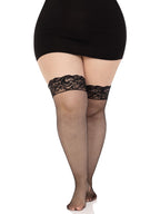 Stay Up Lycar Fishnet W/ Lace