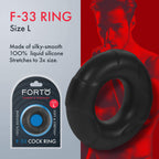 Forto F-33: 25mm Liquid Sil C-Ring Lg Bk