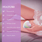 DIAMOND LOVER Sex Toy for Women - Heart Sucking Vibrator Clitoral Nipple Stimulator with 9 Modes, G spot Vibrator with Double Wa
